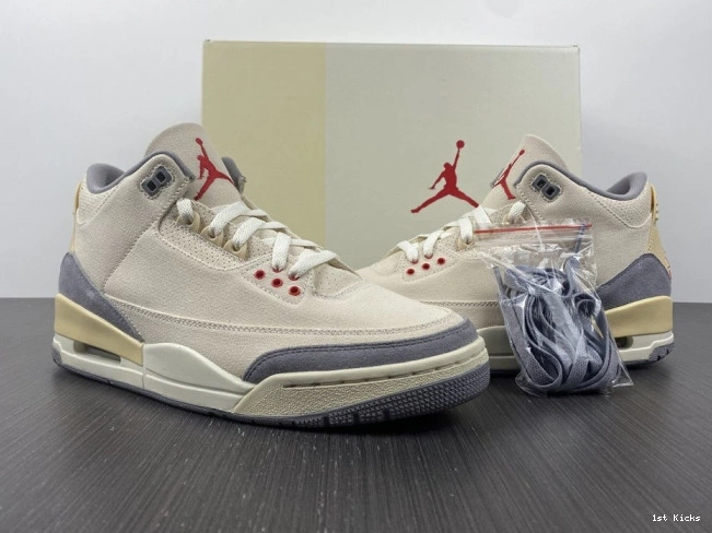 1st Kicks Shoes 3 Jordan Retro Air Muslin DH7139-100 0822